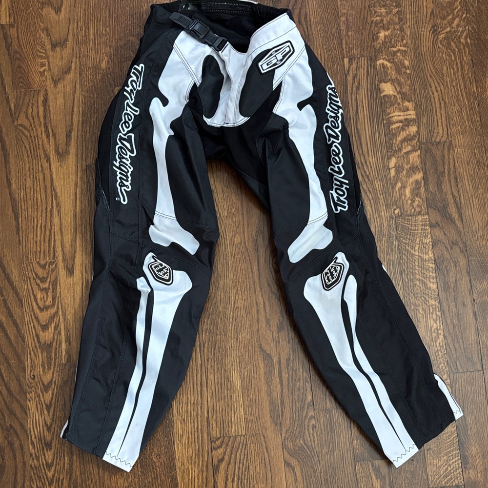 Troy Lee Designs Black & White Moto Pants